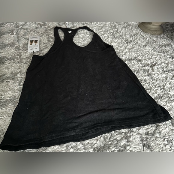 ‼️RARE‼️🎸ALO YOGA🎸🔥NWT🔥Pure Tank in Distressed Black—M - Picture 11 of 13